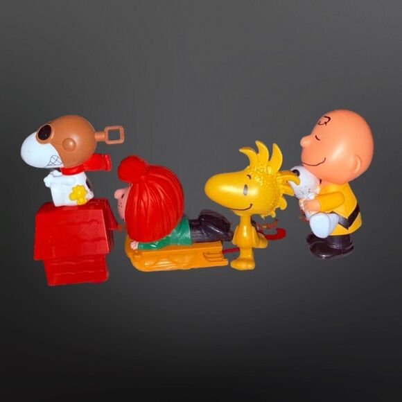 4 McDonald's Happy Meal Peanuts Movie Toys Snoopy Peppermint Patty Woodstock B20 - Picture 6 of 9